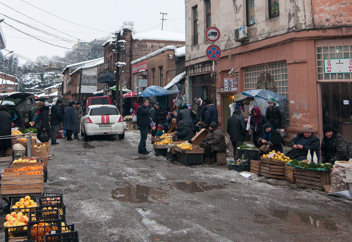 tržiště v Kutaisi - Grúzie