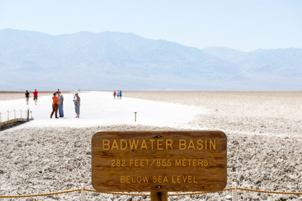 Jezírko zlé vody, Údolí smrti, Kalifornie