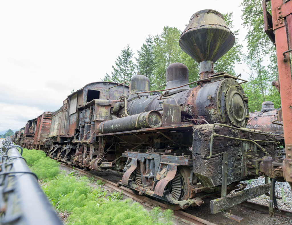 Lokomotiva v Northwest railway museum, Snoqualmie