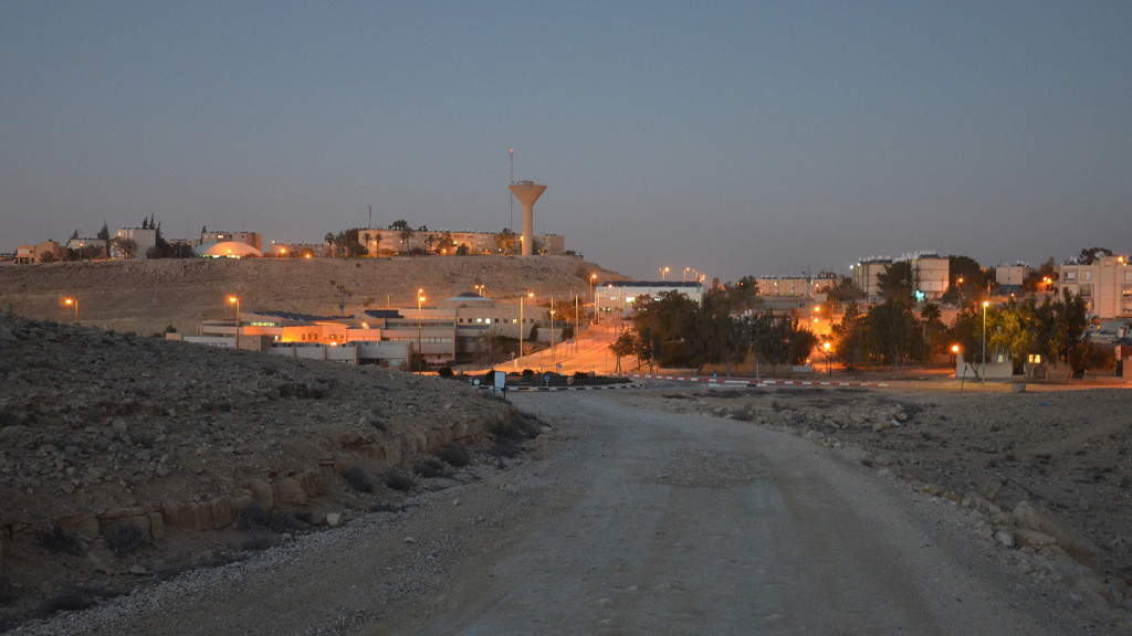 soumrak v Mitzpe Ramon, Izrael