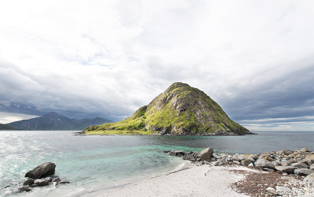 Mezi Uttakleiv a Haukland beach, Lofoty