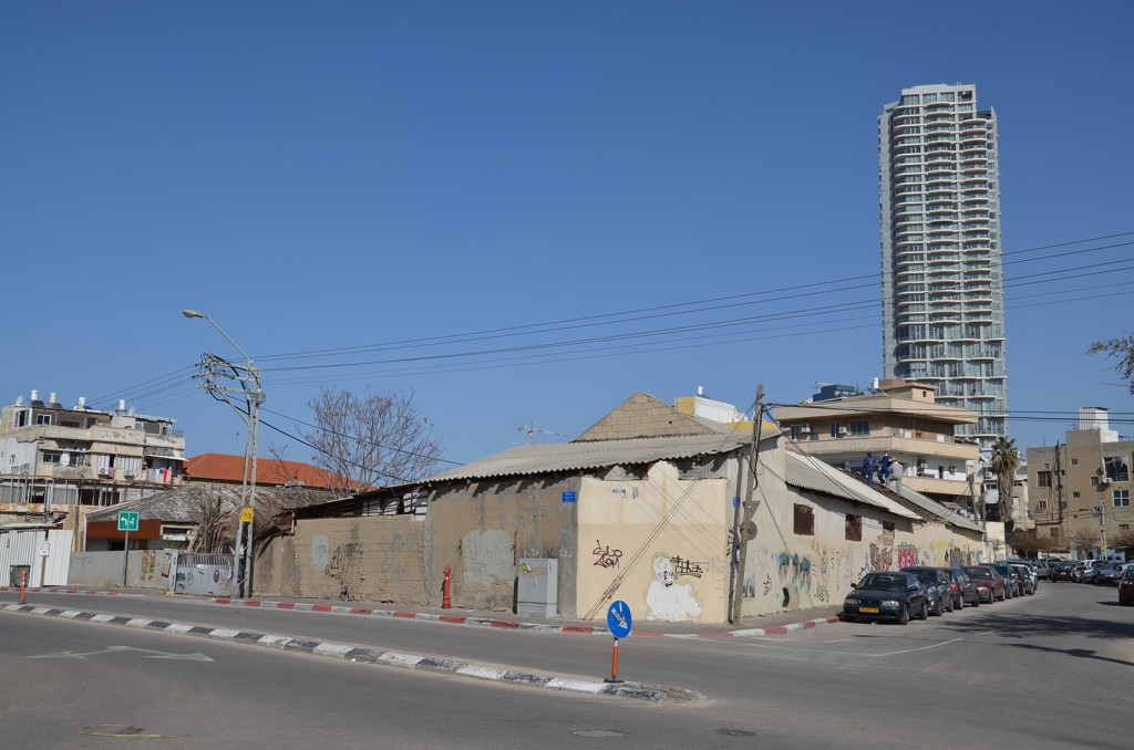 Uličky čtvrti Florentin v době šabatu, Tel-Aviv, Izrael