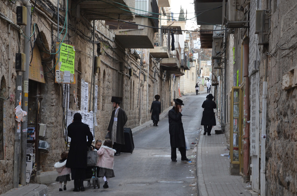 ulice v Mea Shearim, Jeruzalém, Izrael