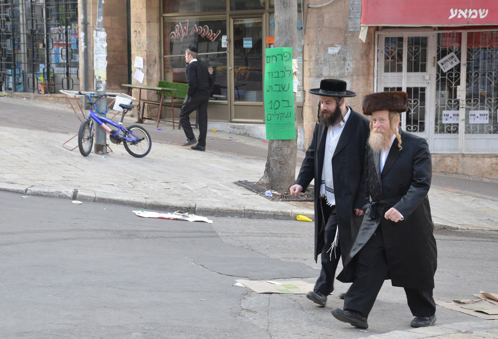 Židé v Mea Shearim, Jeruzalém, Izrael