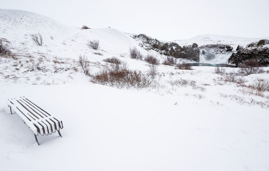 hjalparfoss icelandic winter days