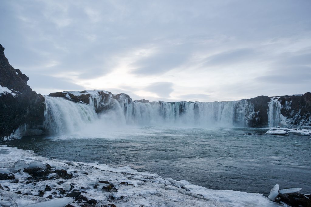 Godafoss icelandic wonder attraction winter days