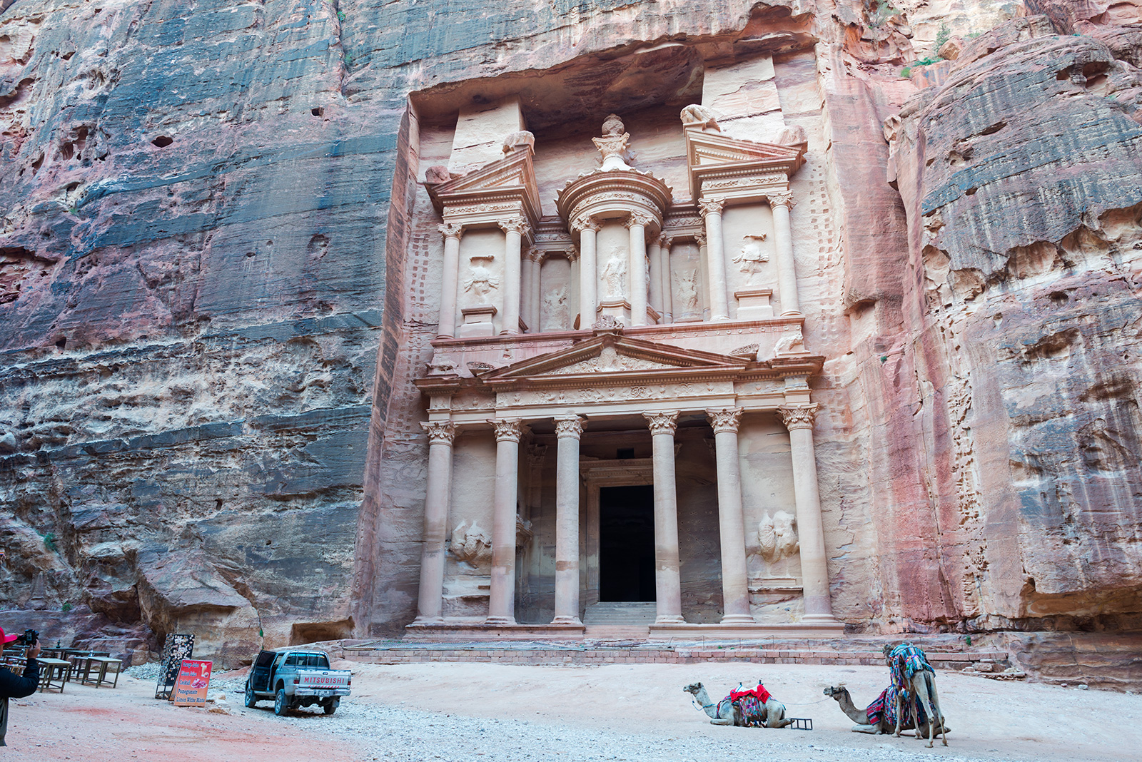 Pokladnice - nejslavnější památka v jordánské Petře