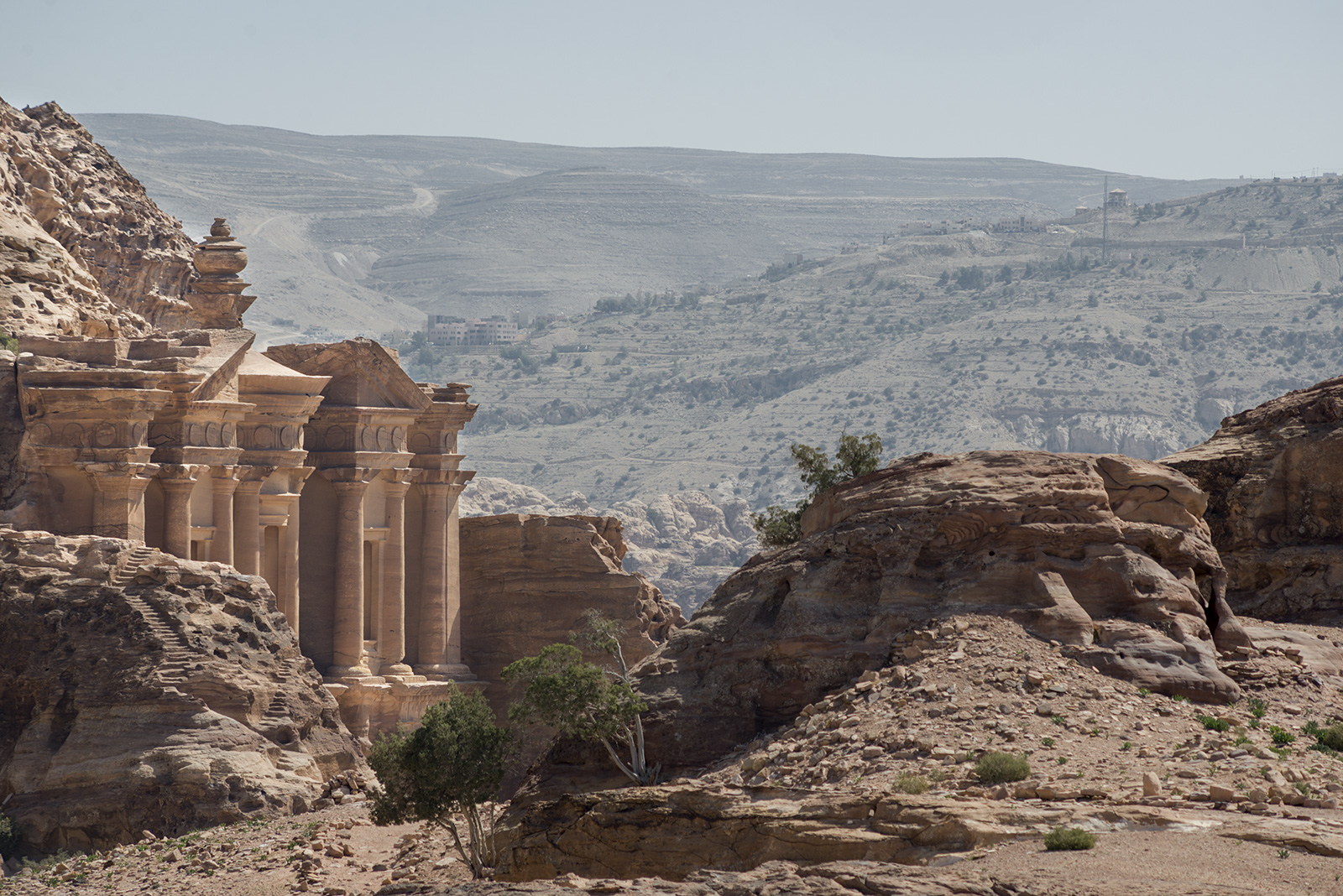 pohled na Klášter v jordánské Petře