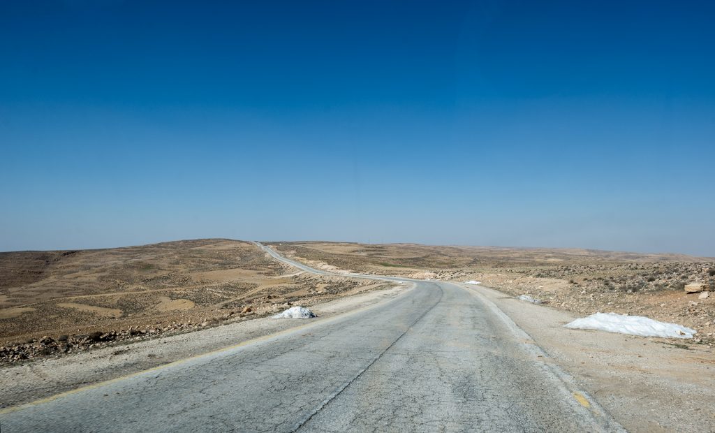 Desert highway v Jordánsku